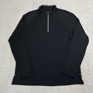 Four laps 1/4 Zip Pullover Mens Large Lightweight Stretch Workout Active Jacket